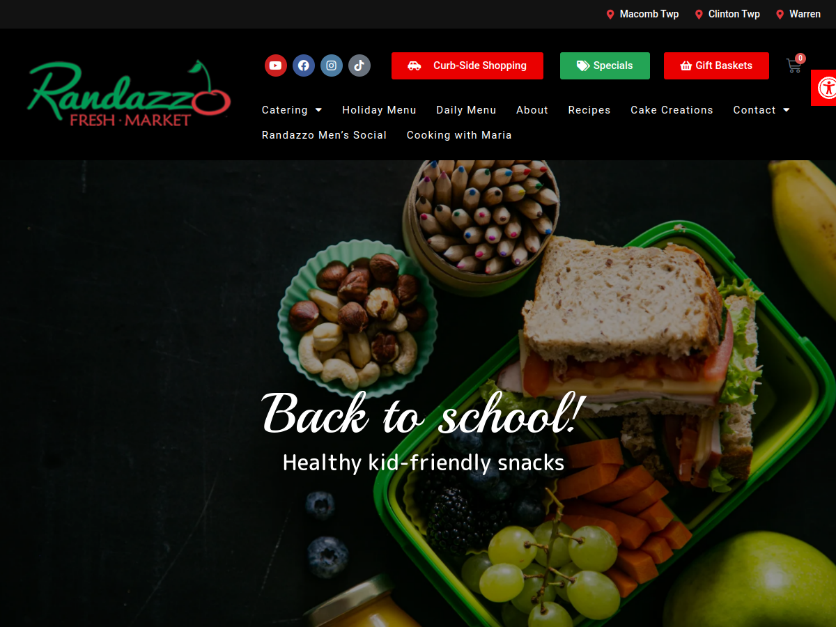 Randazzo Fresh Market website screenshot