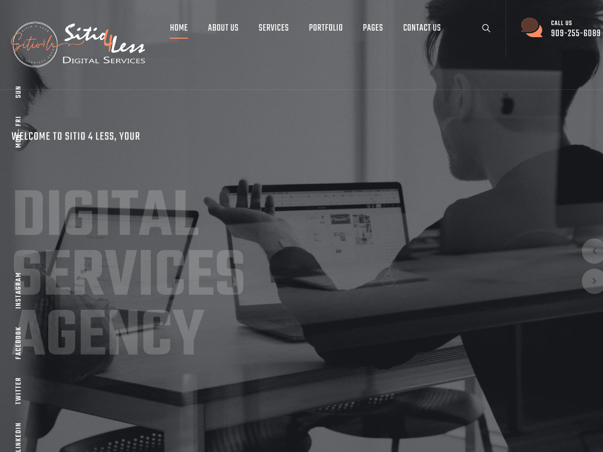Sitio 4 Less website preview
