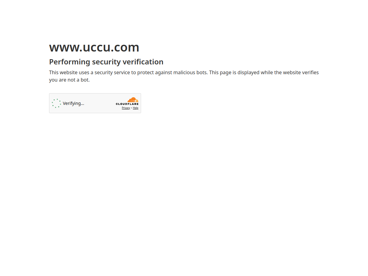 Screenshot of UCCU