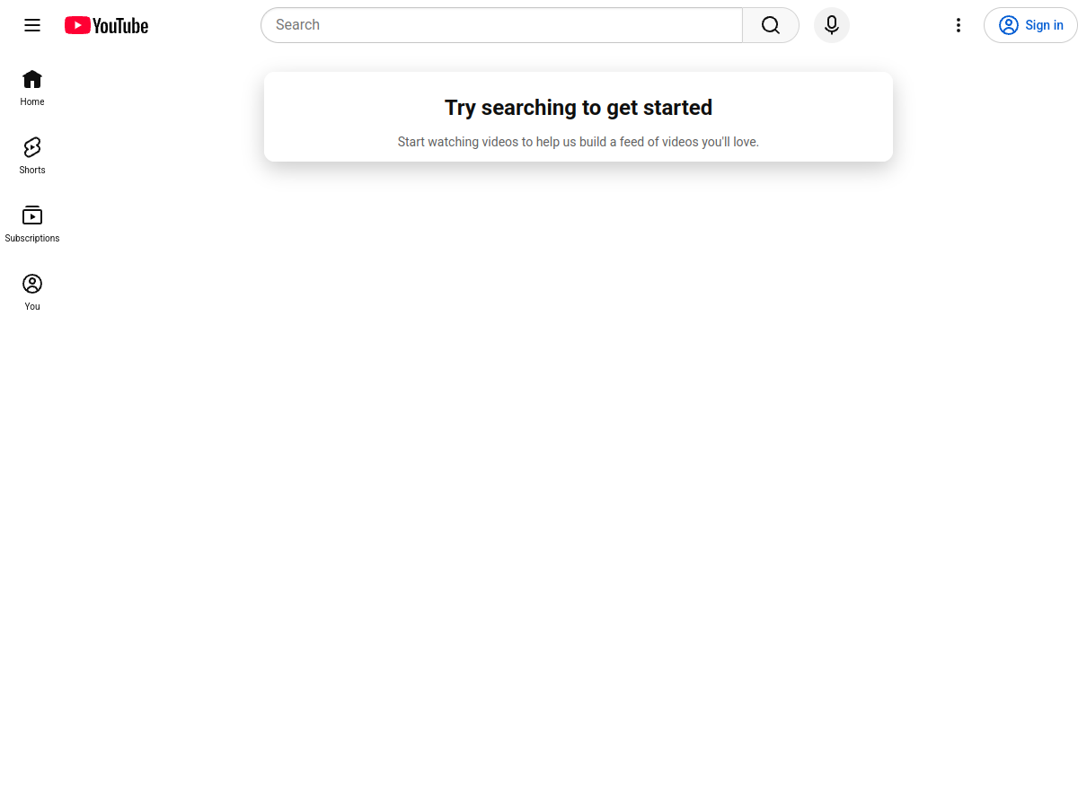 Screenshot of www.youtube.com