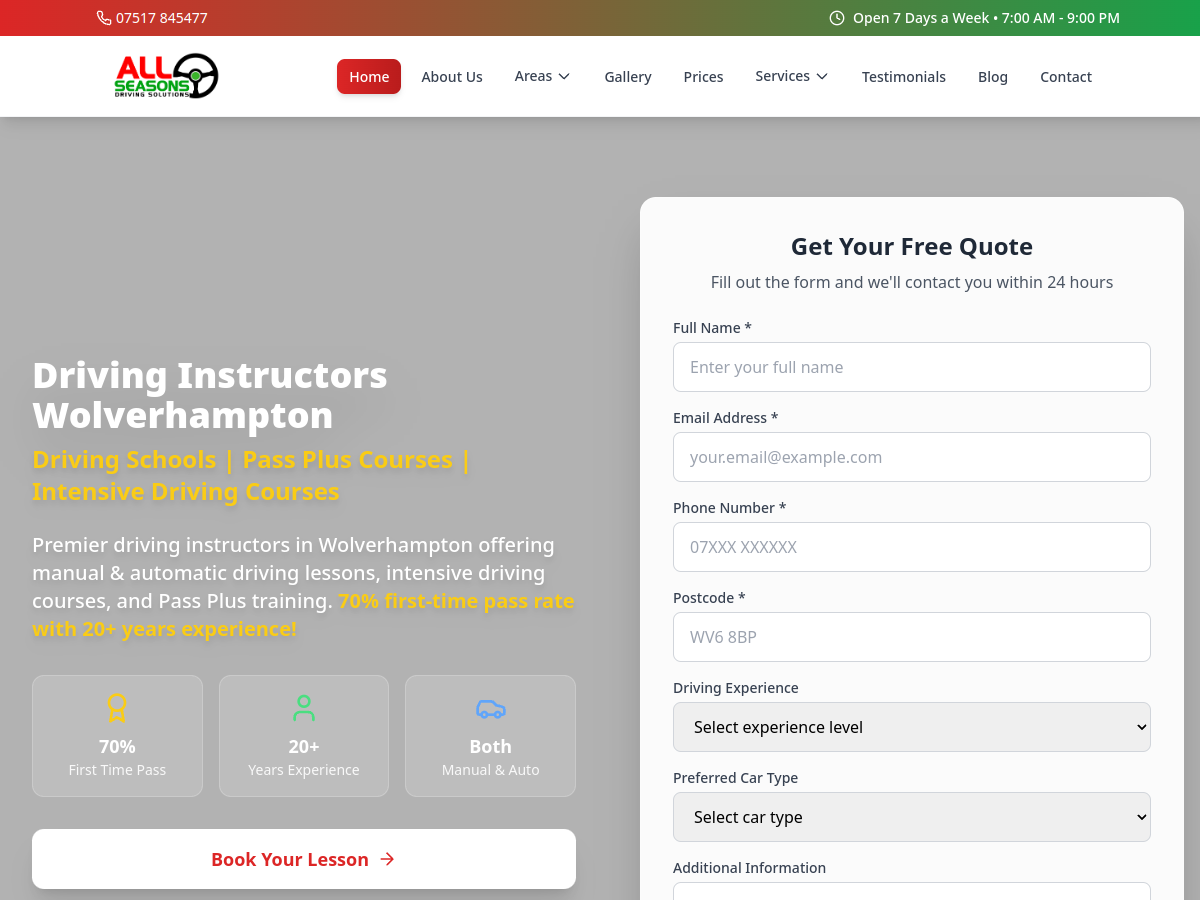 All Seasons Driving School