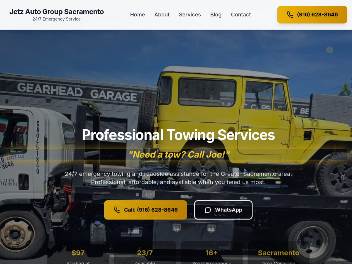 Sacramento Towing Services
