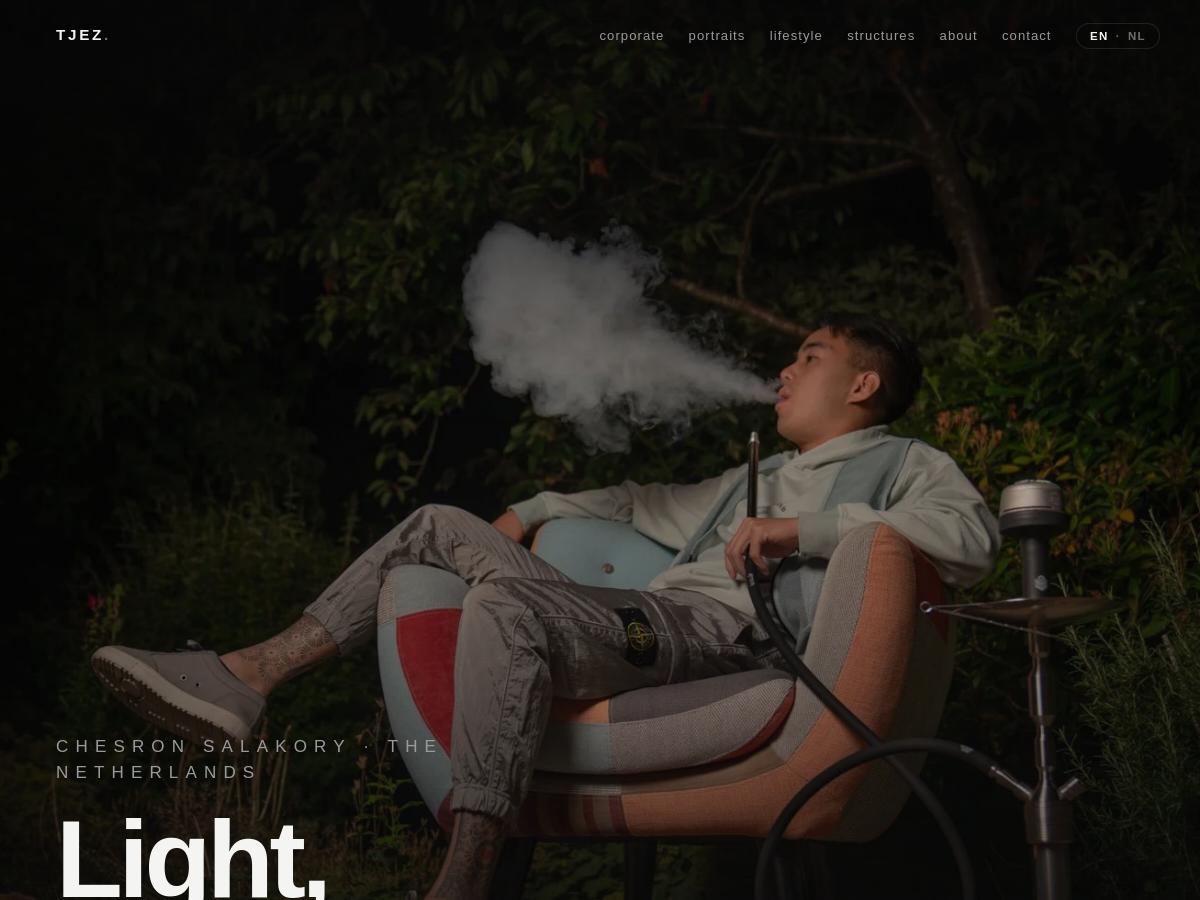 TJEZ Photography landing page