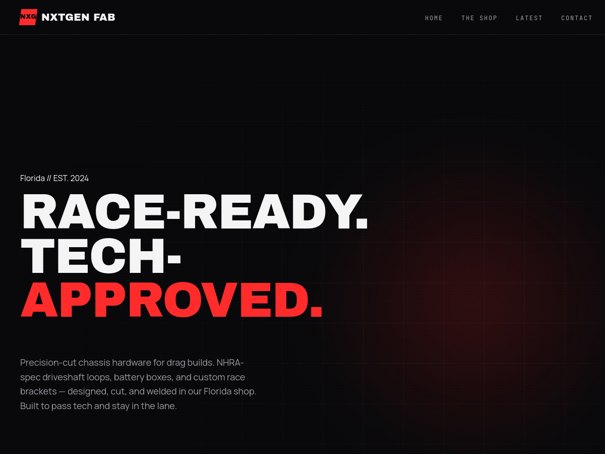 NXT Gen Fab — website screenshot