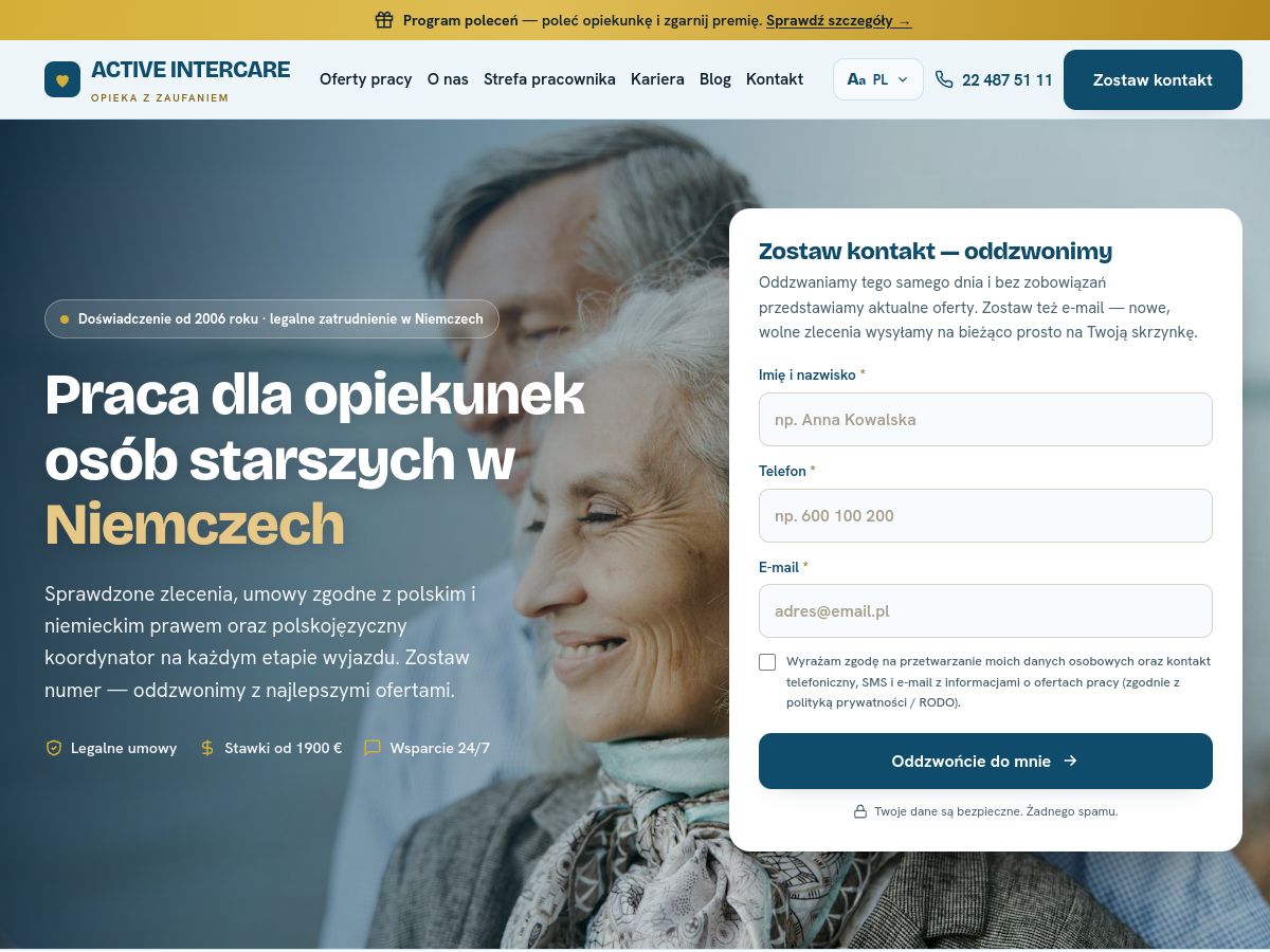 Active Intercare — Care & staffing
