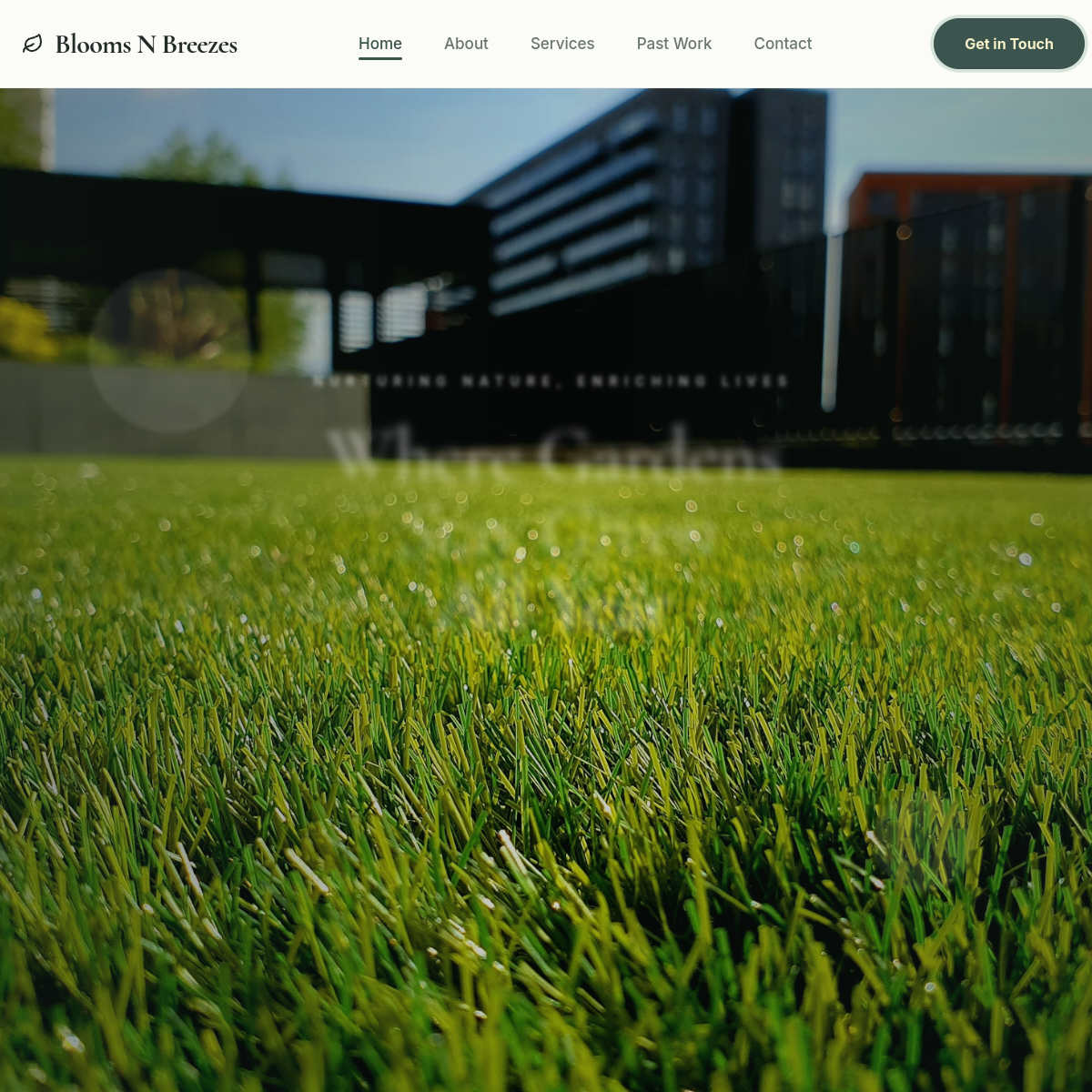 Blooms N Breezes Website Preview