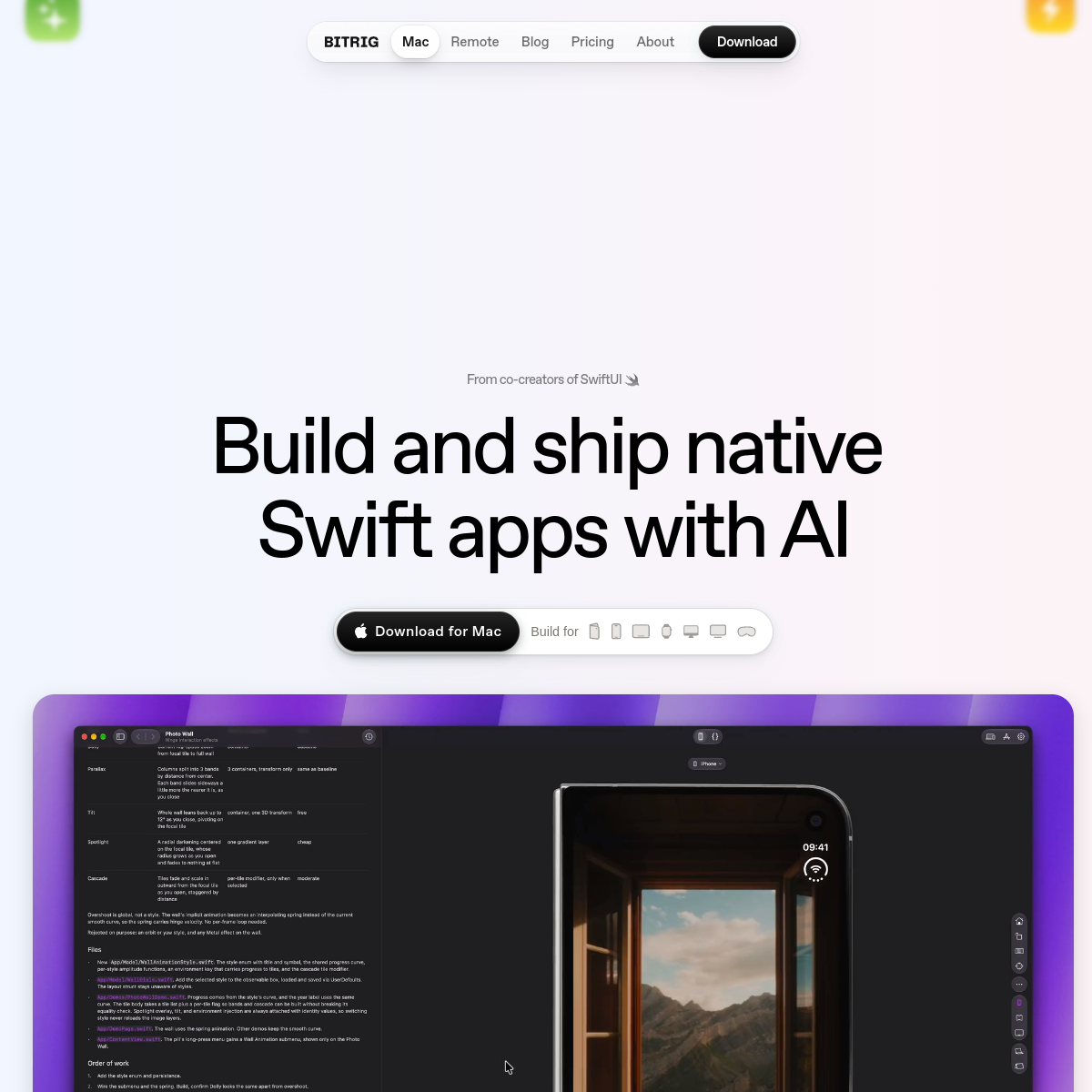 Bitrig preview