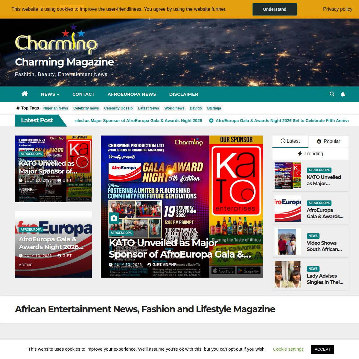 CharmingPro website screenshot