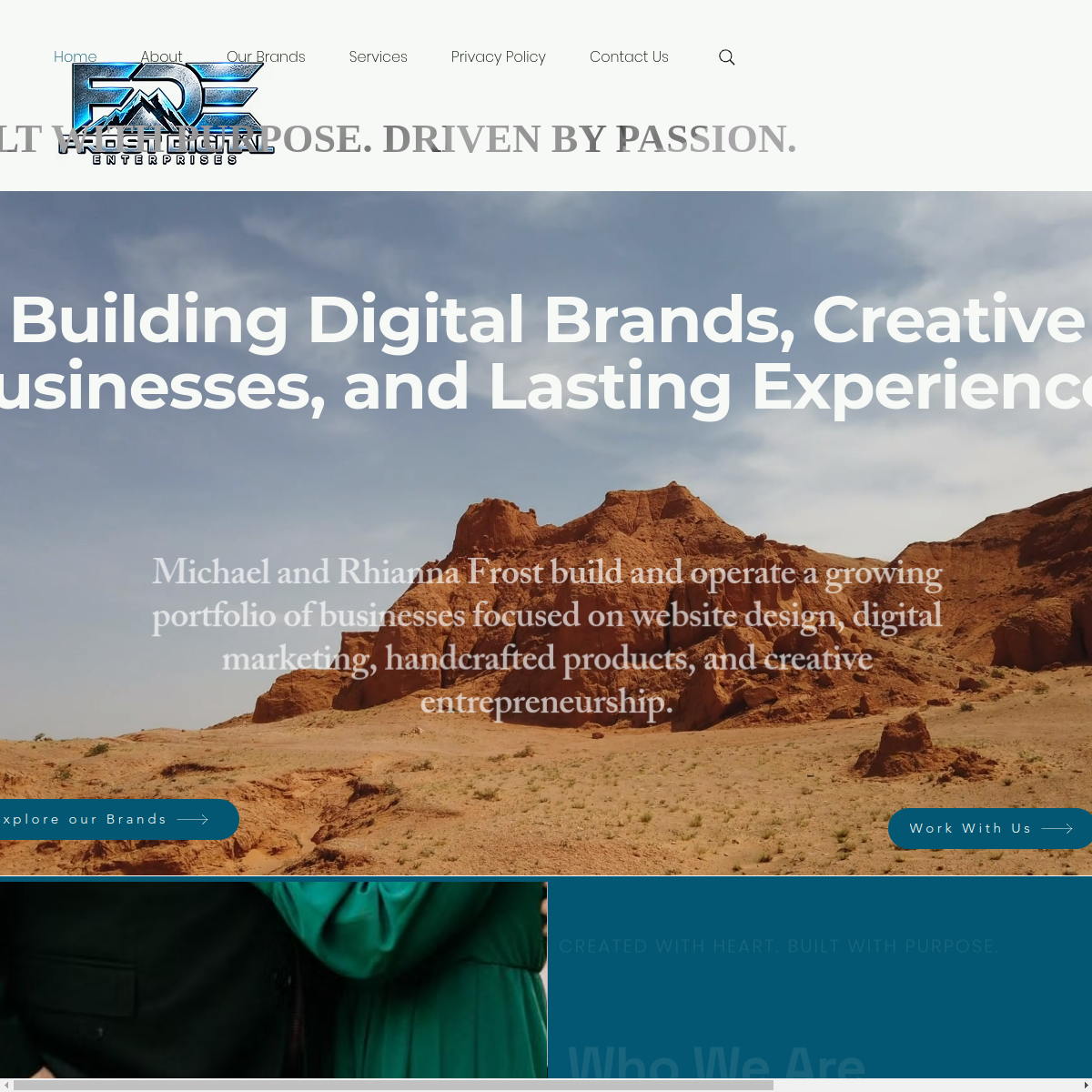 Frost Digital Enterprises website preview