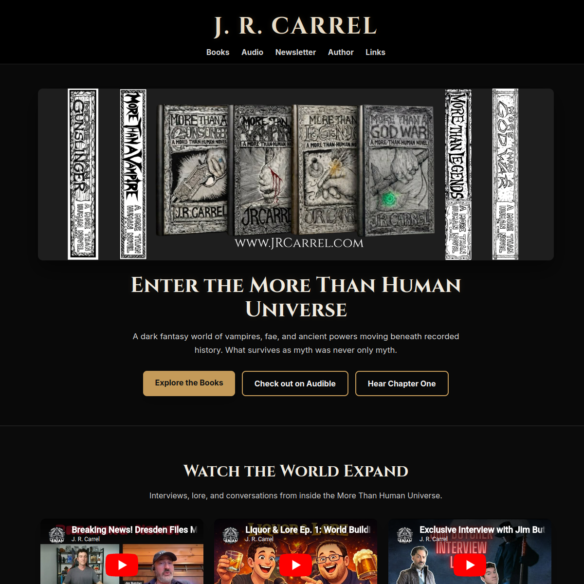 J. R. Carrel website preview