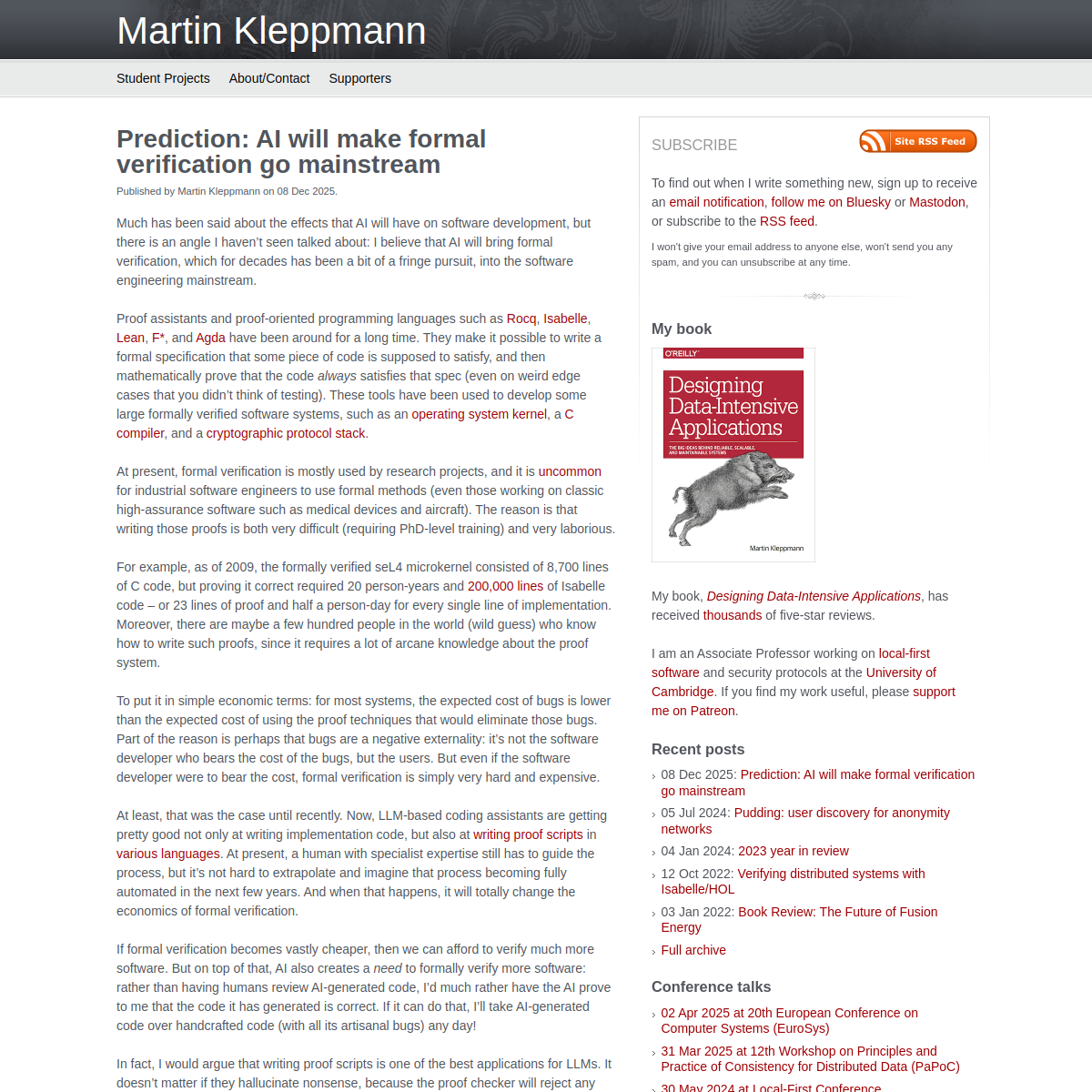 AI Encourages Mainstream Adoption of Formal Verification via LLM Assistance