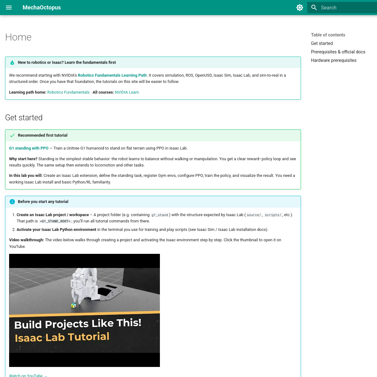 MechaOctopus — homepage preview