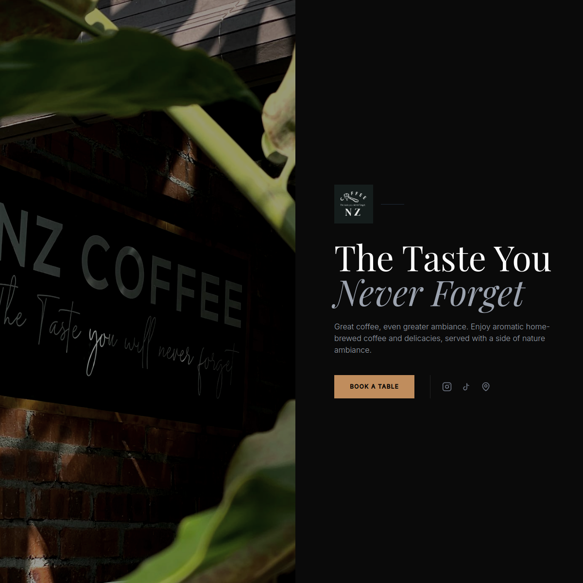 NZ Coffee live site screenshot