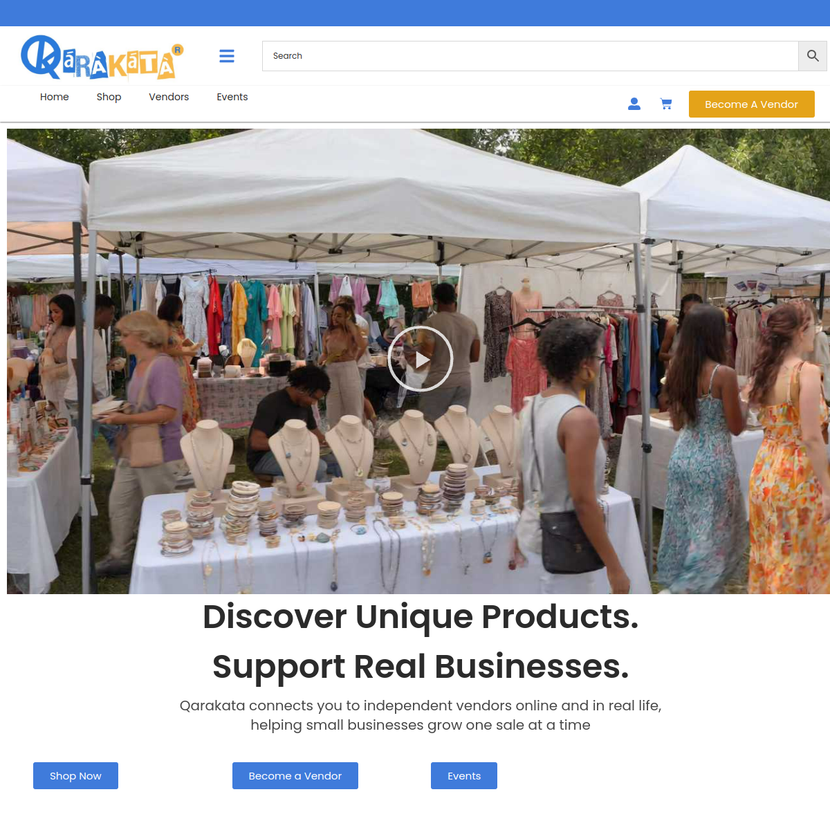 Qarakata website screenshot