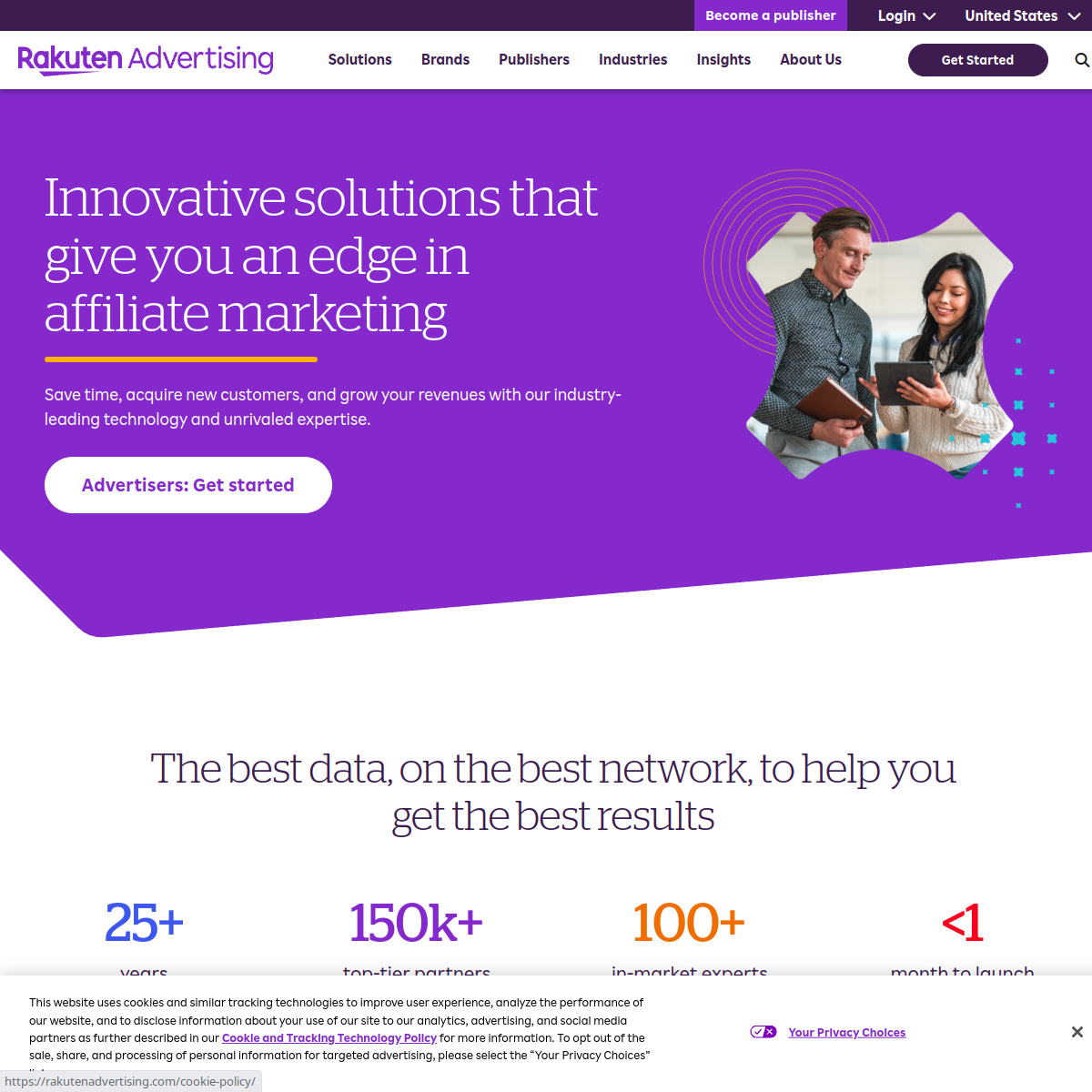 Rakuten Advertising product screenshot