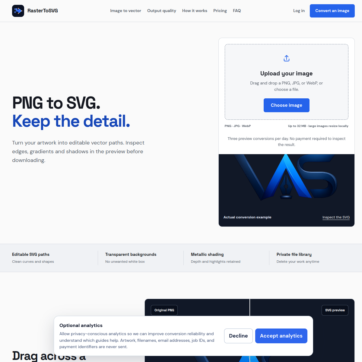 RasterToSVG preview