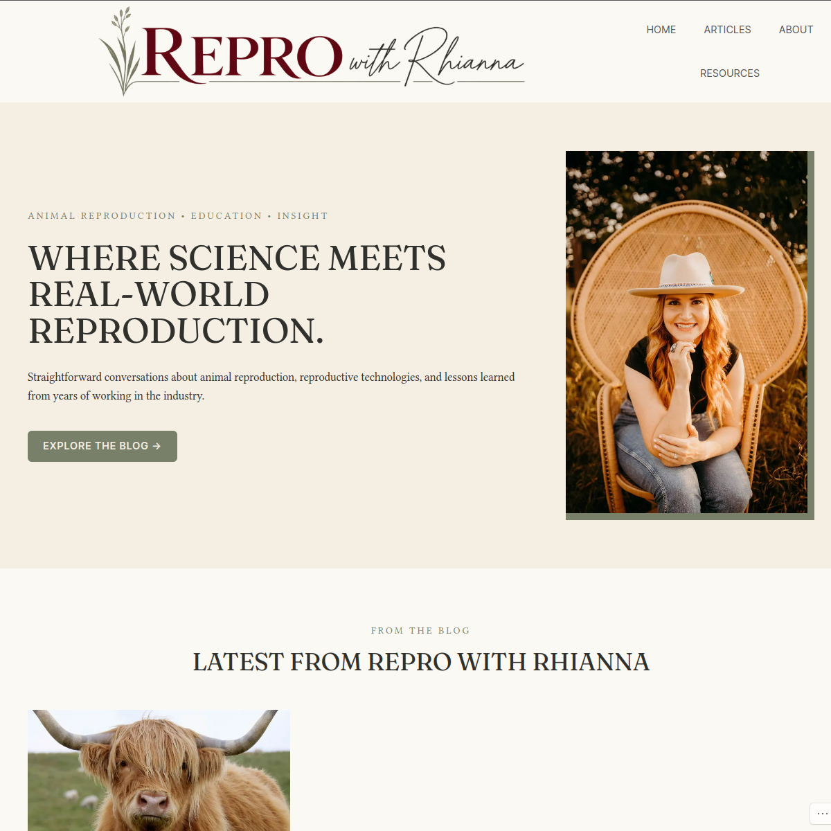 Repro with Rhianna website preview