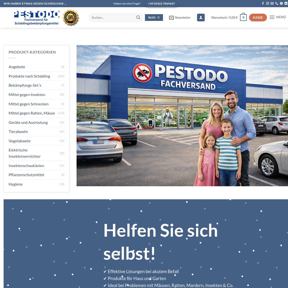 Screenshot PESTODO Fachversand