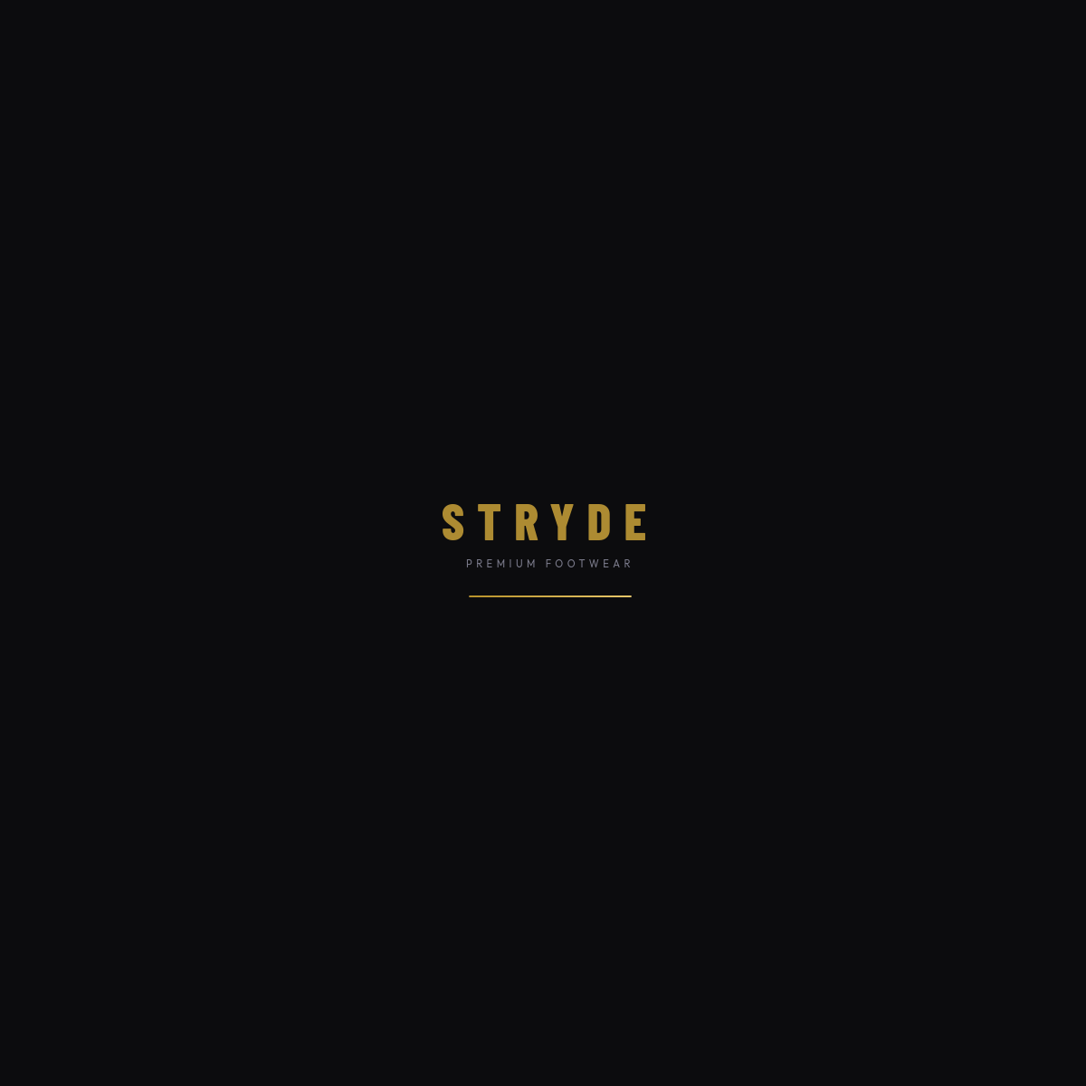 STRYDE Shoes website screenshot
