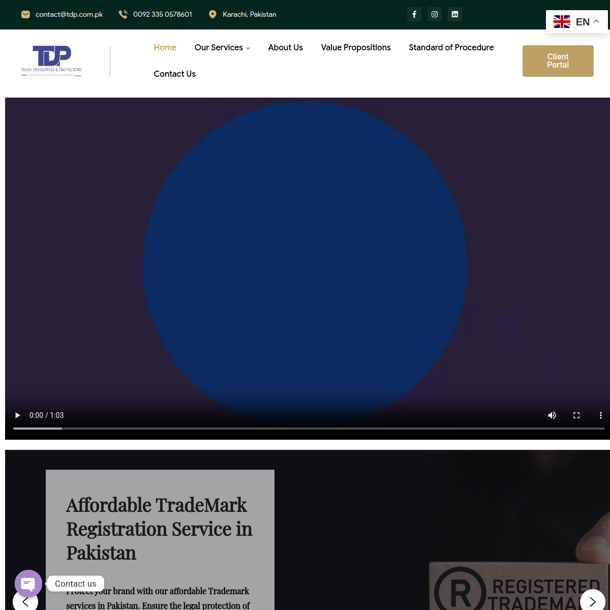 tdp.com.pk — Client Website Preview