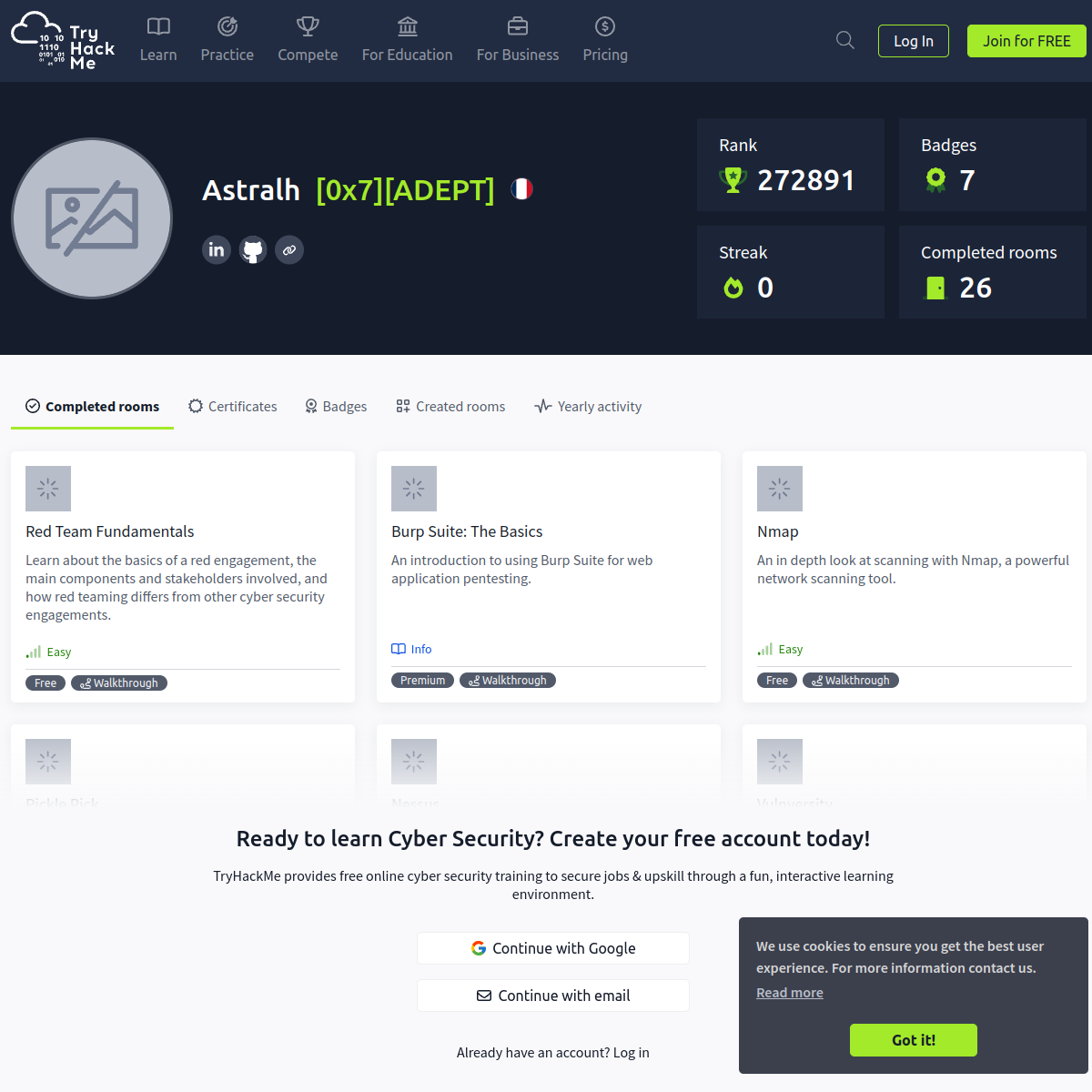 Aperçu TryHackMe