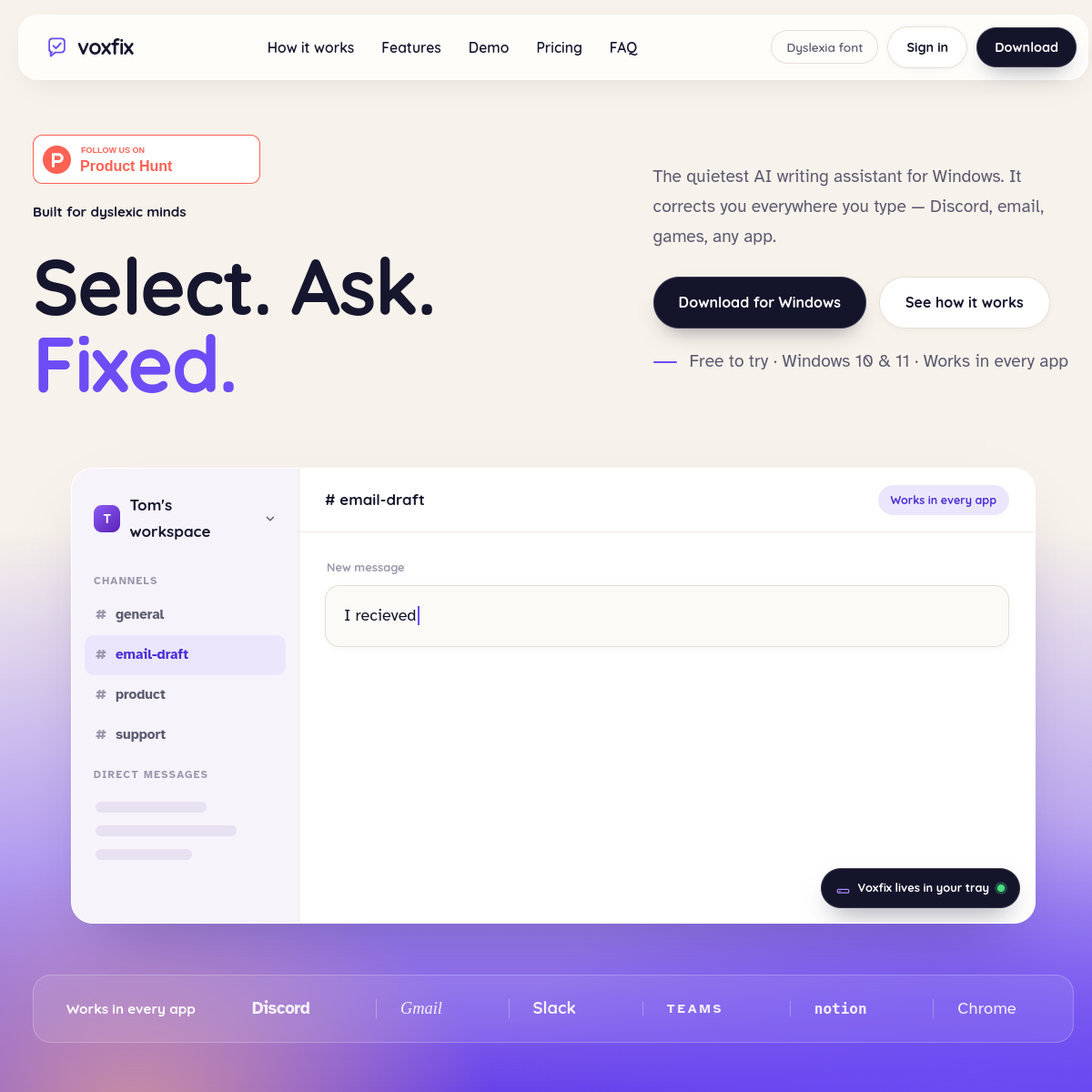 Voxfix preview