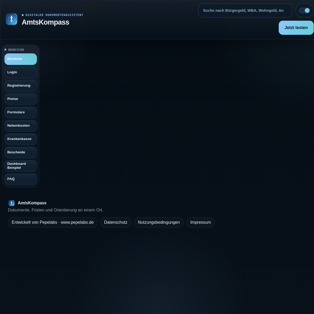 Vorschau AmtsKompass Website