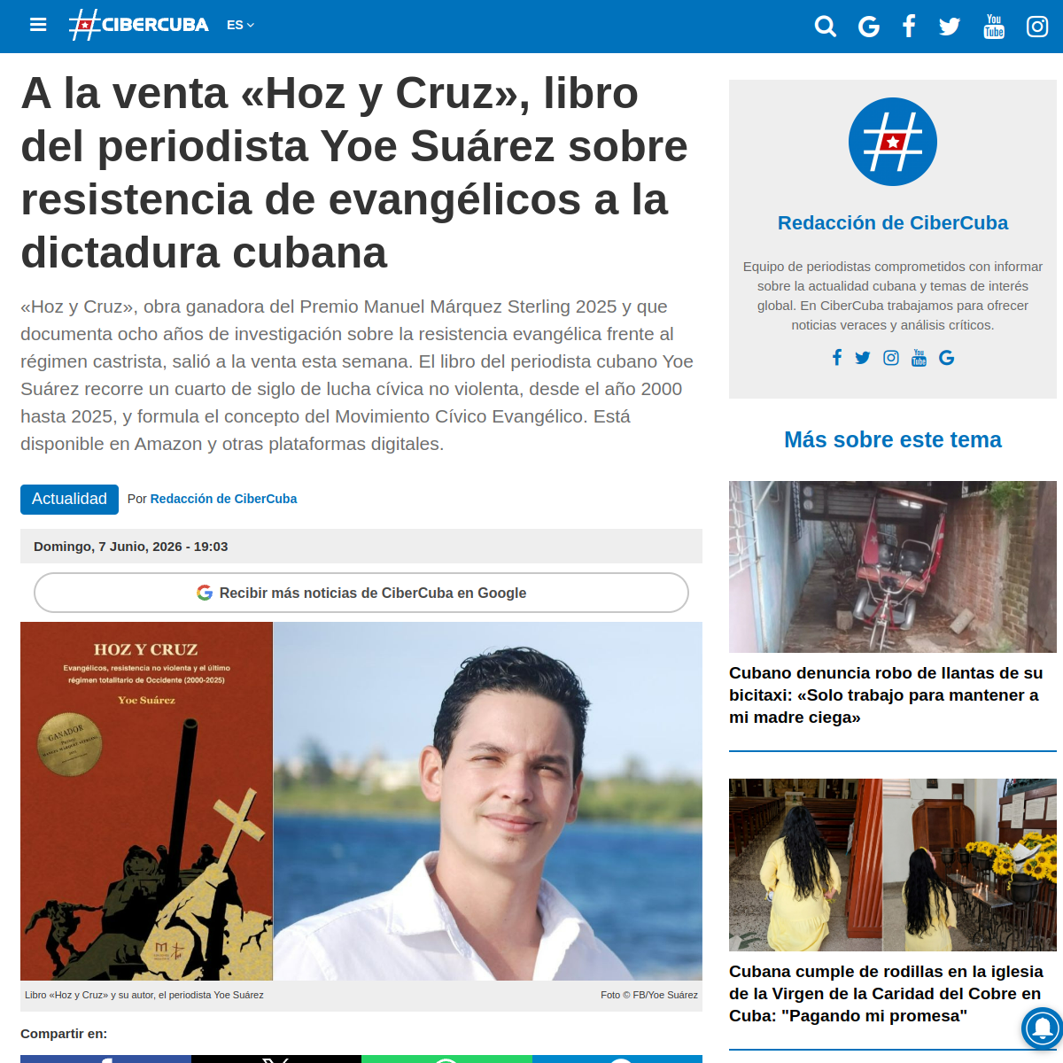 Reseña de CiberCuba
