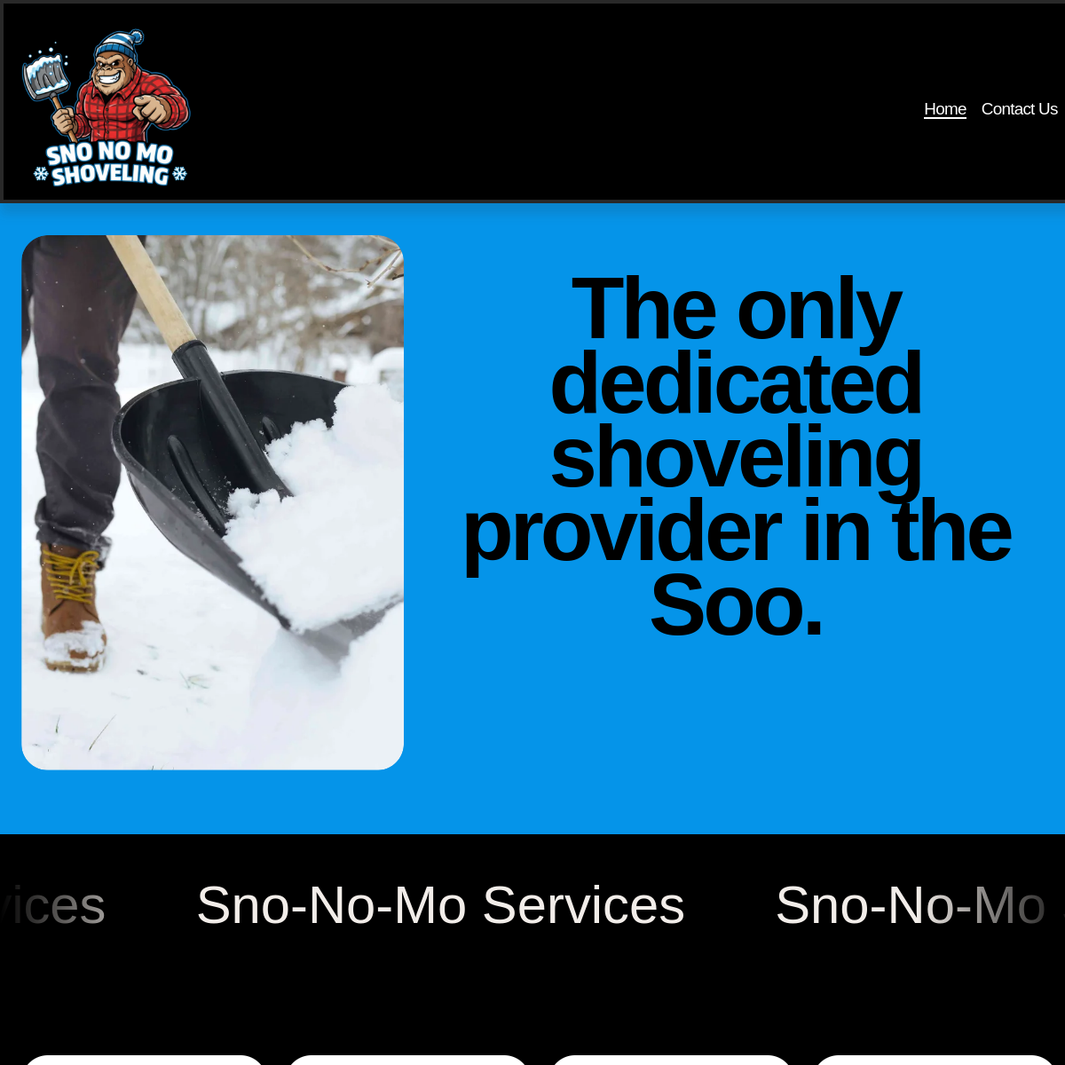 Sno No Mo Website Preview