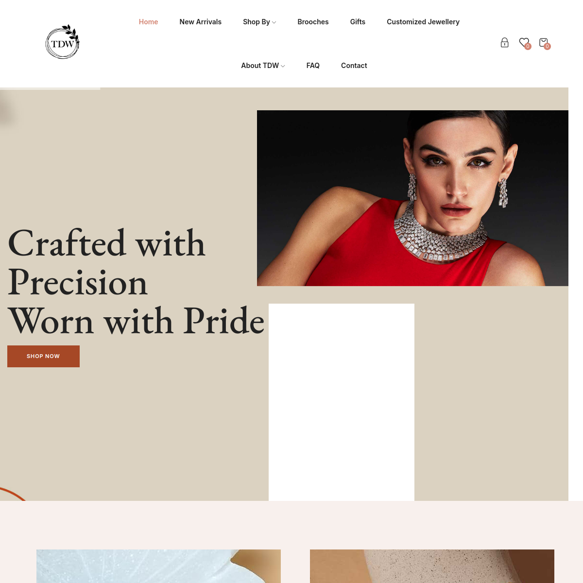 TDW Jewellery Website Preview