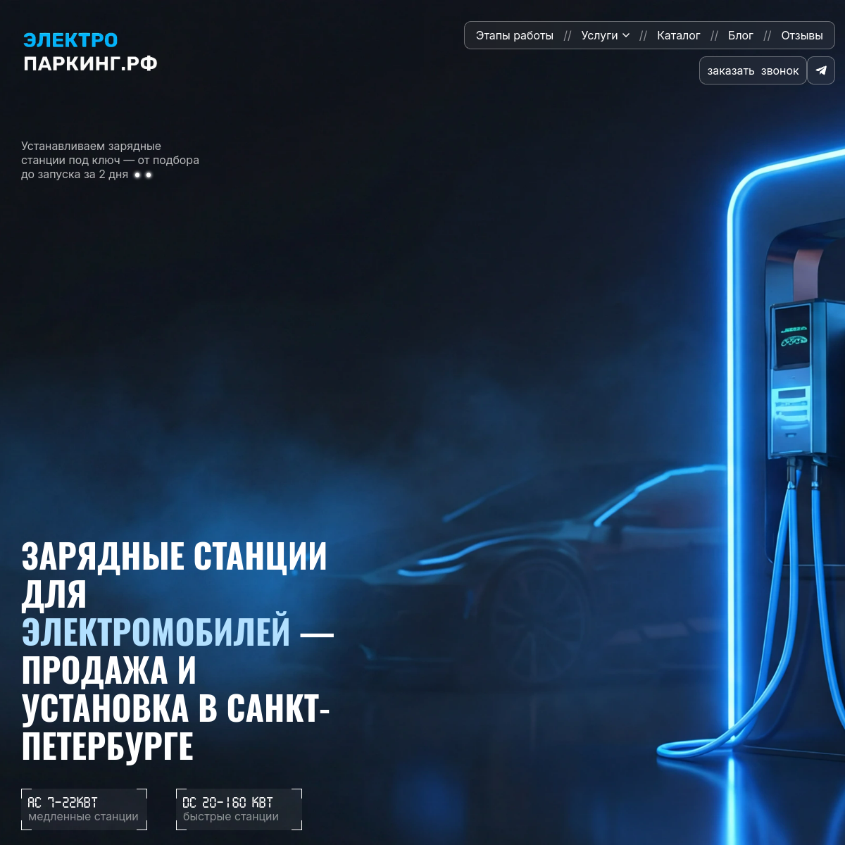 Превью сайта электропаркинг.рф