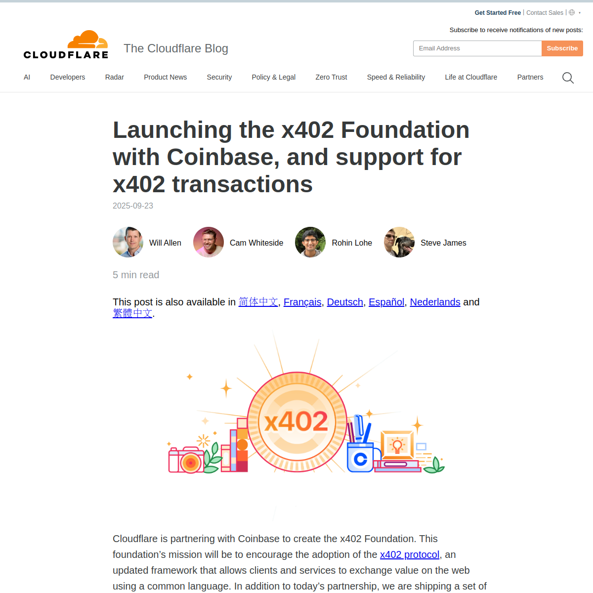 Screenshot of blog.cloudflare.com