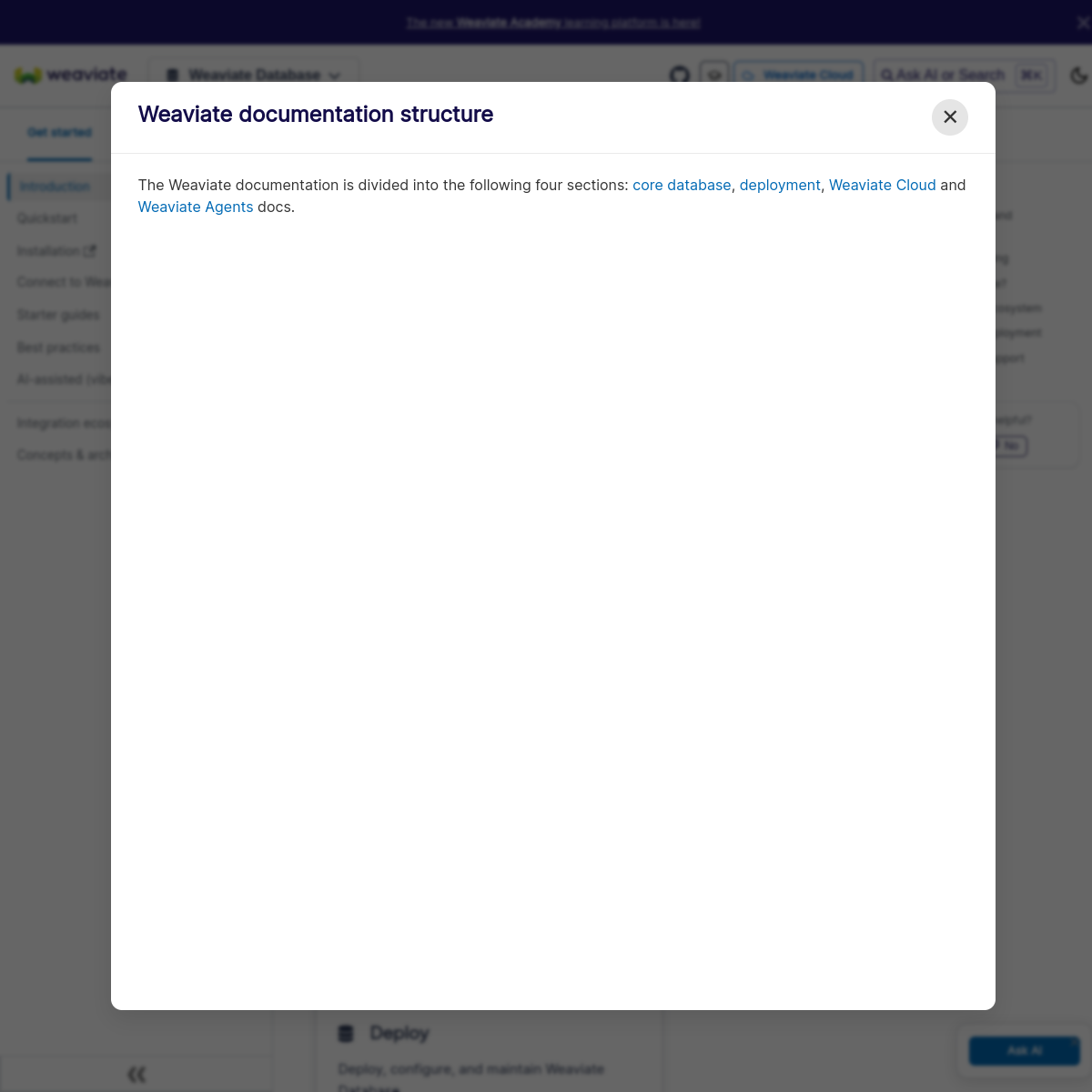 Screenshot of weaviate.io