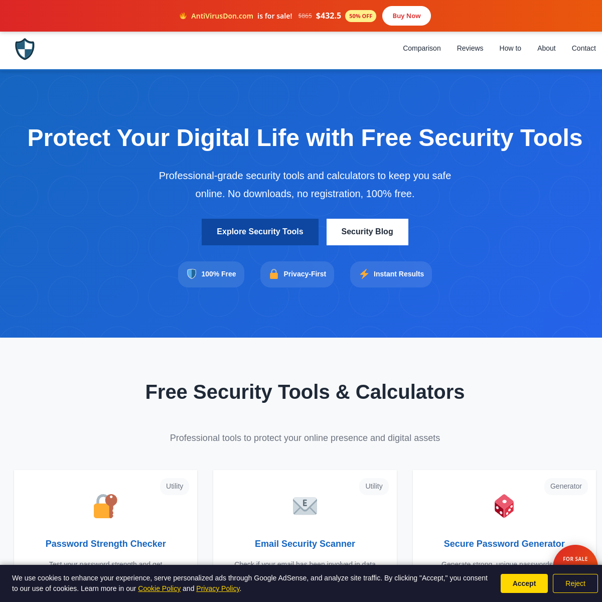 AntiVirusDon.com live screenshot