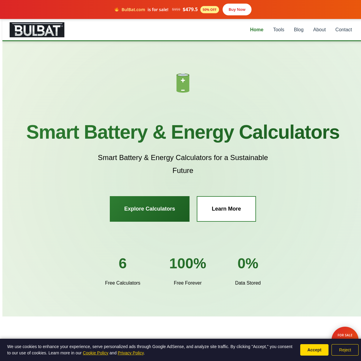 BulBat.com live screenshot