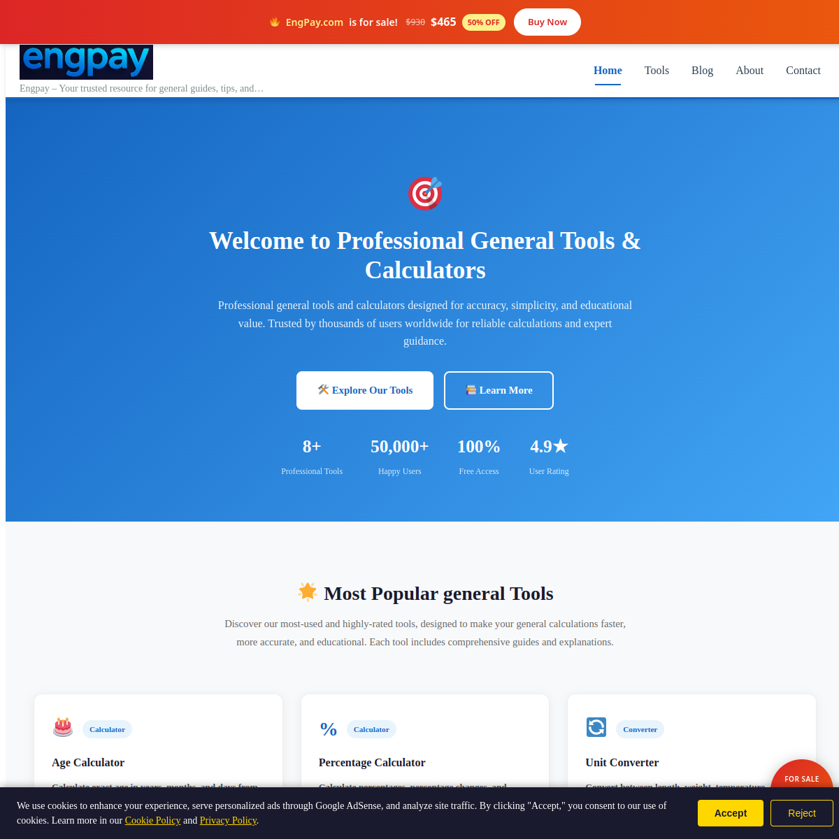 EngPay.com live screenshot