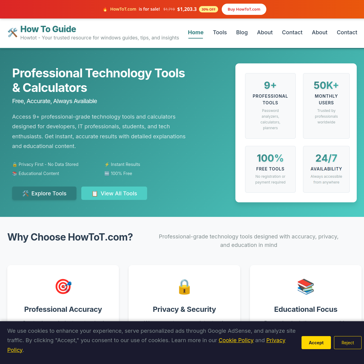 HowToT.com live screenshot