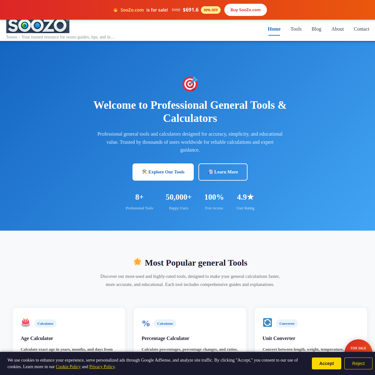 SooZo.com live screenshot