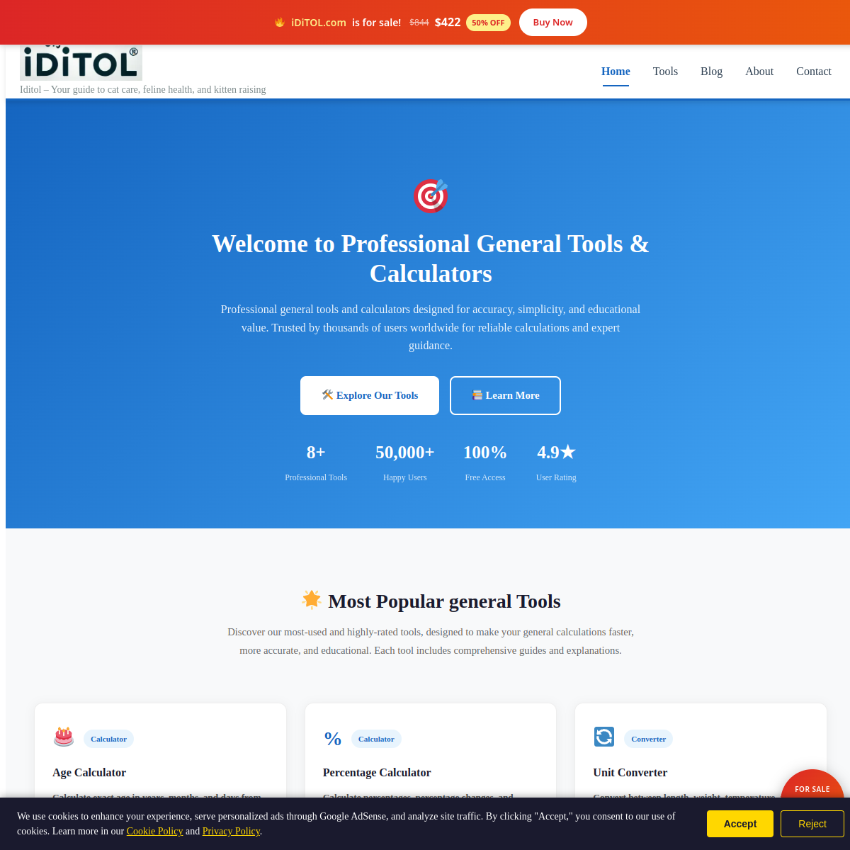 iDiTOL.com live screenshot