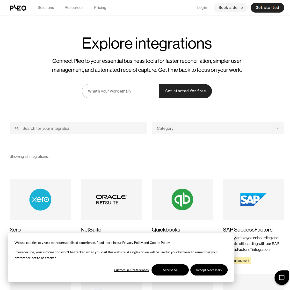 Screenshot of pleo.io