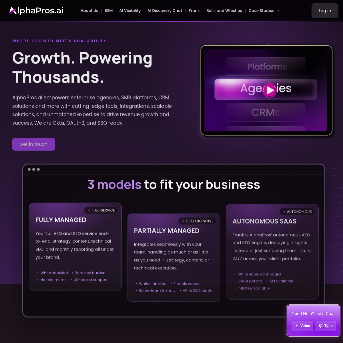 Screenshot of SM Marketing
