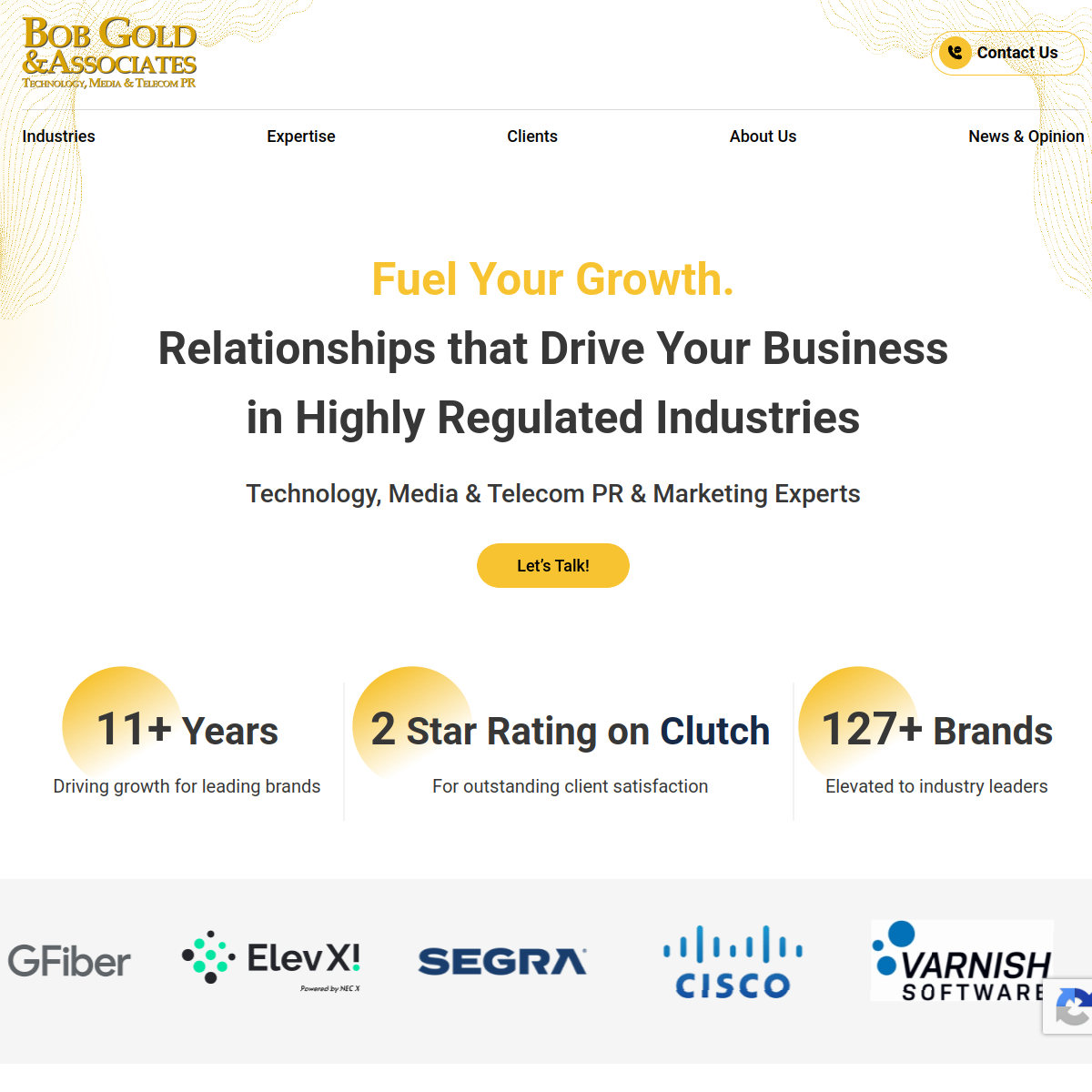 Screenshot of Bob Gold & Associates