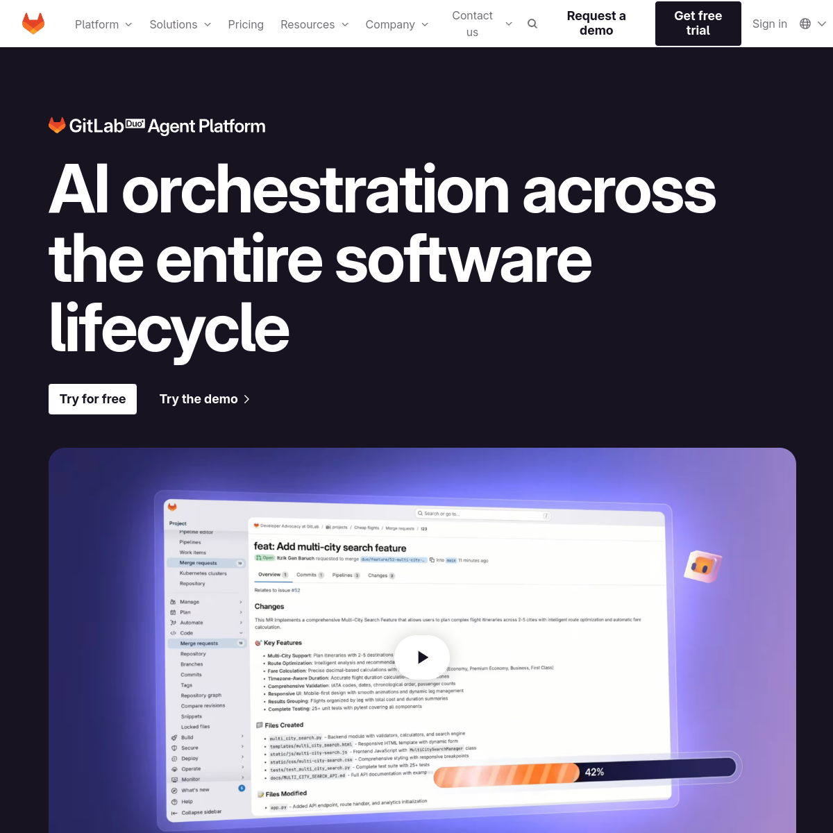 Screenshot of GitLab Duo