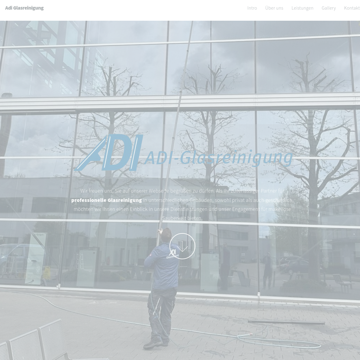 Screenshot von Adi Glasreinigung