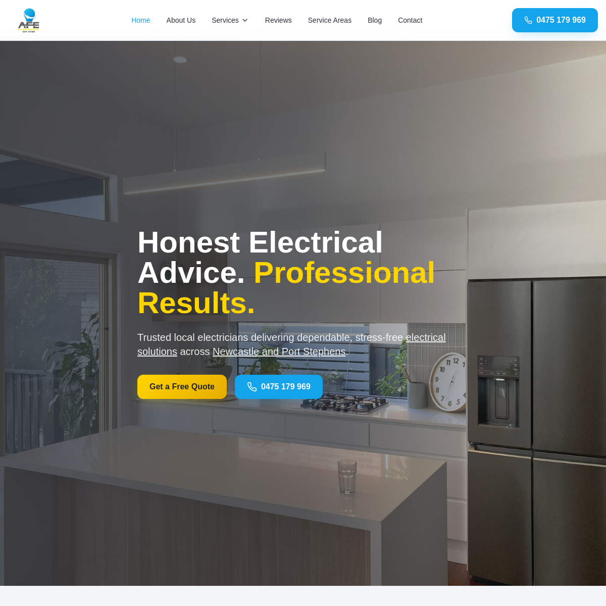 Allfield Electrical - Brisbane Web Design project