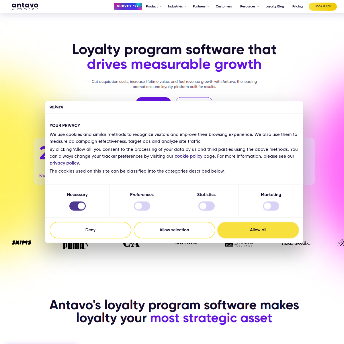 Screenshot of Antavo