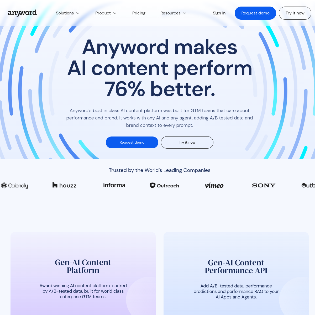 Screenshot of Anyword