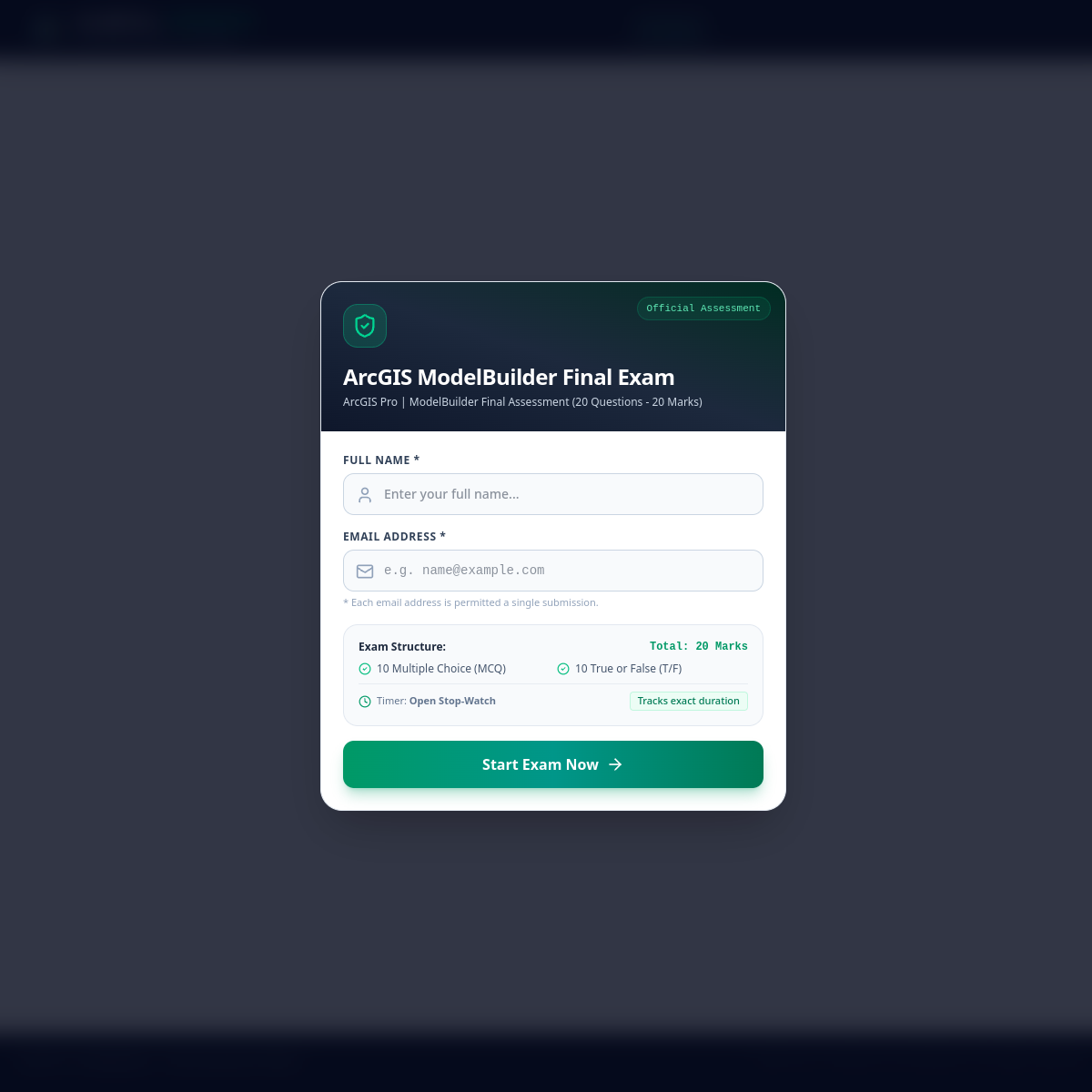 الاختبار النهائي لـ ArcGIS ModelBuilder preview 1