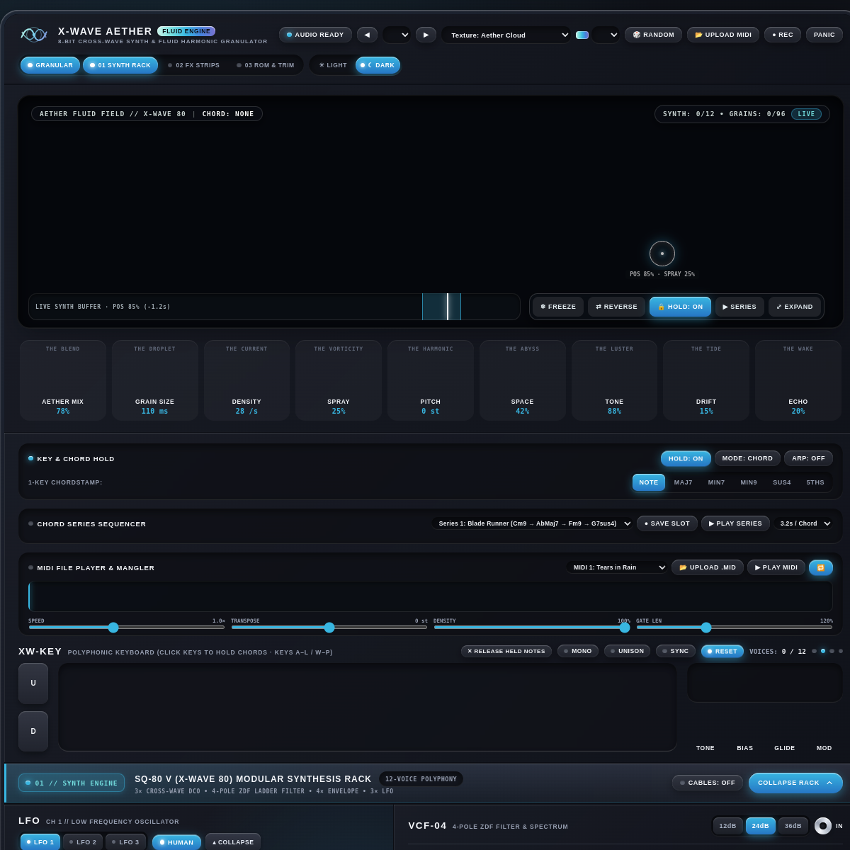 Screenshot of X-Wave Aether