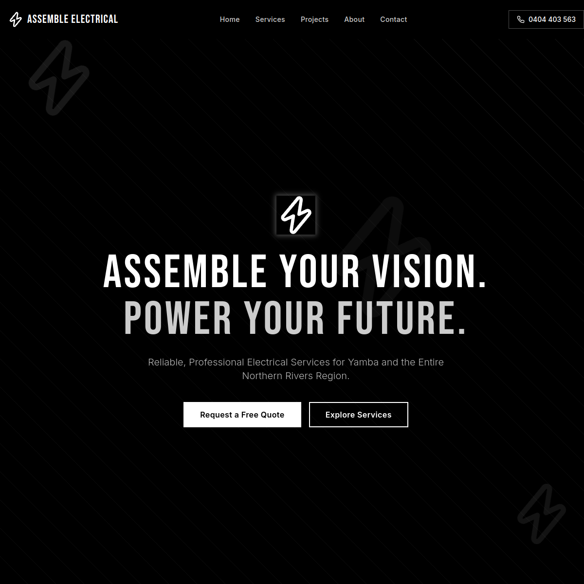Assemble Electrical - Brisbane Web Design project